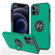 Alan Şanslı iPhone 12 Pro Max Elit Yüzüklü Kapak Yeşil Kılıf