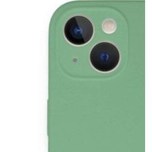 Alan Şanslı iPhone 13 Mini Lansman Legant Yeşil Silikon Kılıf
