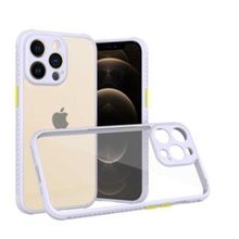 Alan Şanslı iPhone 13 Pro Miami Şeffaf Lila Silikon Kılıf