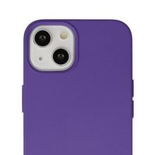 Alan Şanslı iPhone 14 Plus Nano İçi Kadife Mor Silikon Kılıf