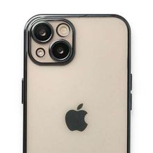 Alan Şanslı iPhone 14 Plus Razer Lensli Siyah Silikon Kılıf
