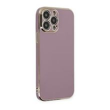 Alan Şanslı iPhone 14 Pro Volet Silikon Mor Kılıf