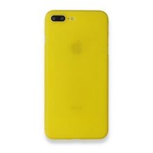 Alan Şanslı iPhone 7 Plus PP Ultra İnce Kapak Sarı Cep Telefonu Kılıfı