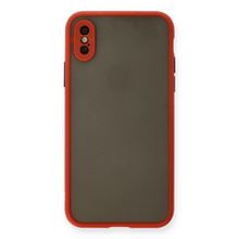 Alan Şanslı iPhone X Montreal Kırmızı Silikon Kapak Kılıf