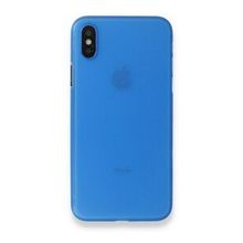 Alan Şanslı iPhone XS Max Kılıf PP Ultra İnce Kapak Mavi Kılıf