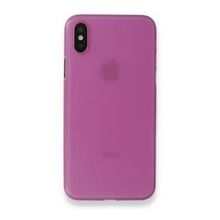 Alan Şanslı iPhone XS Max Kılıf PP Ultra İnce Kapak Pembe Kılıf