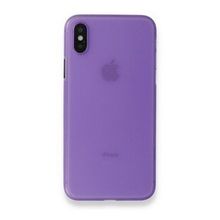 Alan Şanslı iPhone XS Max PP Ultra İnce Kapak Mor Cep Telefonu Kılıfı