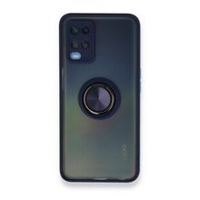 Alan Şanslı Oppo A54 4G Montreal Yüzüklü Silikon Kapak Lacivert Kılıf