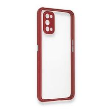 Alan Şanslı Realme 7 Pro Miami Şeffaf Silikon Fuşya Kılıf