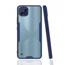 Alan Şanslı Realme C21 Platin Silikon Lacivert Kılıf