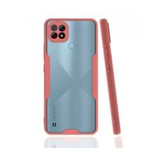 Alan Şanslı Realme C21 Platin Silikon Pembe Kılıf