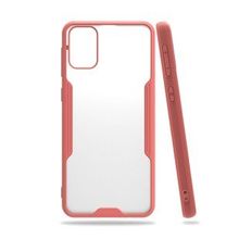 Alan Şanslı Samsung Galaxy M31 Platin Silikon Pembe Cep Telefonu Kılıfı