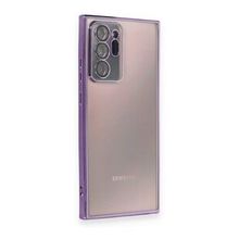 Alan Şanslı Samsung Galaxy Note 20 Ultra Razer Lensli Silikon Mor Cep Telefonu Kılıfı
