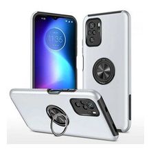 Alan Şanslı Xiaomi Poco F3 Elit Yüzüklü Kapak Gümüş Kılıf