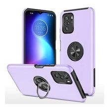 Alan Şanslı Xiaomi Poco F3 Elit Yüzüklü Kapak Mor Kılıf