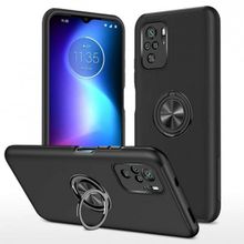 Alan Şanslı Xiaomi Poco F3 Elit Yüzüklü Kapak Siyah Kılıf