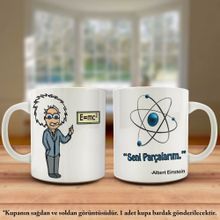 Albert Einstein-Espirili Mizah Tasarım Kupa Bardak