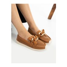 Alemdar Shoes Granada Taba Delikli Kadın Loafer