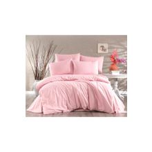 Alena Home Gold Serisi Düz Pudra 180x200 cm Çift Kişilik Lastikli Çarşaflı Nevresim Takımı