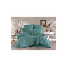 Alena Home Gold Serisi Düz Yeşil 180x200 cm Çift Kişilik Lastikli Çarşaflı Nevresim Takımı