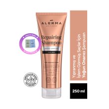 Alerma 250 ml Yıpranmış ve İşlem Görmüş Saçlar İçin Yoğun Onarıcı Sülfatsız Şampuan