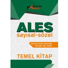 ALES Temel Kitap Sayısal ve Sözel Detaylı Konu Anlatımı MasterWork Yayınları