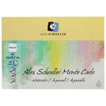 Alex Schoeller ALX-0210 Monte Carlo Blok 300 gr 10 Yaprak A3 Sulu Boya