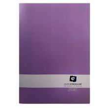 Alex Schoeller ALX-977 A4 Soft Mor Çizgili 80 Sayfa Plastik Kapak Defter