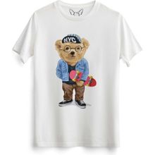 Alfa 94228 Stay Cool Tedy Bear Beyaz Kadın T-shirt