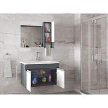 Alfa Banyo Visente-Oa 80 cm Beyaz Banyo Dolabı Takımı