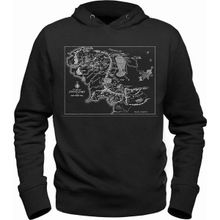 Alfa Tshirt Lord Of The Rings Siyah Kapşonlu Erkek Sweatshirt