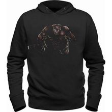 Alfa Tshirt Pudge Meat Hook Siyah Kapşonlu Siyah Erkek Sweatshirt