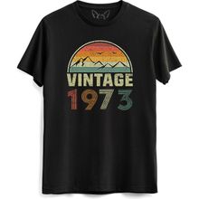 Alfa Tshirt Vintage 1973 Eskitme Siyah Erkek T-shirt