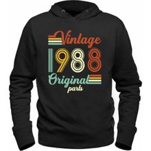 Alfa Tshirt Vintage 1988 Original Parts Siyah Erkek T-shirt