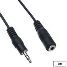 Alfais 4268 3.5 mm 3 mt Dişi Erkek Kulaklık Stereo Uzatma Kablosu