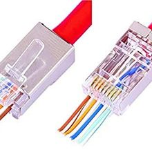 Alfais 4388 10 Adet Yeni Nesil Delikli Metal Rj45 Jack İnternet Cat Kablo Ucu