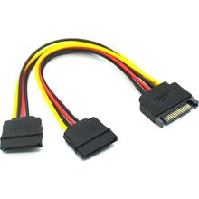 Alfais 4426 Sata 15 Pin 2 Port HDD Bağlatı Kablosu