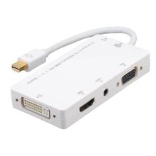 Alfais 4474 Mini Displayport To Hdmi Dvi Vga 3.5 mm Kulaklık Çıkışı Thunderbolt Çevirici Adaptör