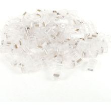 Alfais 4615 Cat6 RJ45 Jack Konnektör Jakı 100 Adet Ethernet Kablo Ucu