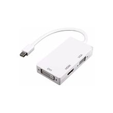 Alfais 4639 Thunderbolt Display Mini Displayport HDMI VGA DVI Port Kablo Çevirici Dönüştürücü Adaptör