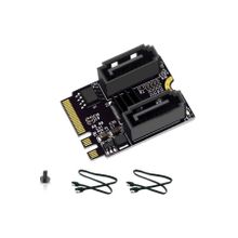 Alfais 4724 M.2 Key A+E to SATA 3.0 Expansion WiFi Port Çevirici Çoklayıcı Adaptör