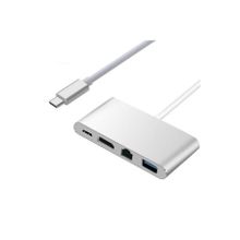 Alfais 4771 USB 3.1 Type C To HDMI USB 3.0 Gigabit Ethernet Çevirici Dönüştürücü Adaptör
