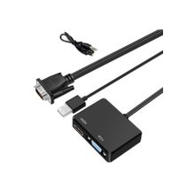 Alfais 4772 VGA To VGA + HDMI + 3.5 mm Çevirici Adaptör