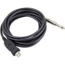 Alfais 4844 6.3 mm Jack to Çevirici Usb Gitar Adaptör Kablosu