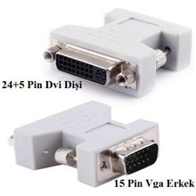 Alfais 4869 VGA DVI 24+5 Çevirici Dönüştürücü Adaptör