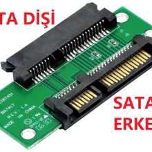 Alfais 4902 Sata Erkek To Sata Dişi Çevirici 4902P 2.5 3.5 22 Pin Dönüştürücü