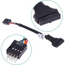 Alfais 5026 19-20 Pin USB 3.0 to 9 USB 2.0 Çevirici Dönüştürücü Adaptör Kablosu