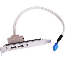 Alfais 5081 Anakart 9 Pin Pci Kasa İçi Usb 2 Port Kablosu Hub Çoklaycı