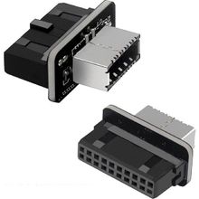 Alfais 5209 Type-E to USB 3.0 19 PIN Anakart Dişi Erkek Çevirici Dönüştürücü Adaptör