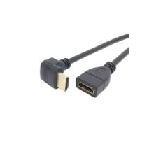 Alfais AL-4667 Dişi - Erkek Uzatma 90 Derece 1 m HDMI Dirsek Kablosu